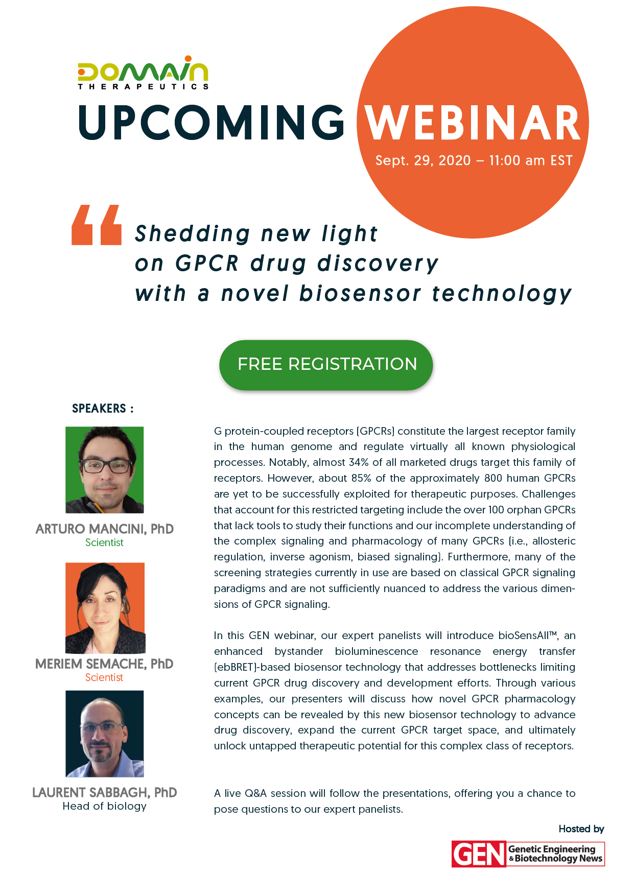 Domain therapeutics Webinar